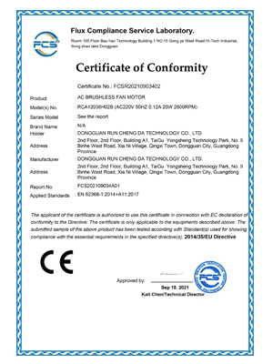 AC certification